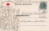 Deutsches Reich 1914 Ansichtskarte / Postkarte / Rotes Kreuz / Kriegskarte / Kaiser Wilhelm II. 3