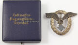 Drittes Reich O.J. Luftwaffen=Flugzeugführer=Abzeichen im Etui 2