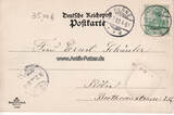 Herne / Westfalen 1903 Ansichtskarte mit geprägten Wappen/Herne/Hafen u. Zeche Friedrich der Grosse. 2