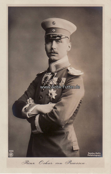 Deutsches Reich O.J. Ansichtskarte/Postkarte/Prinz Oskar von Preussen ...