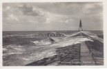 Cuxhaven Ansichtskarte/Postkarte/14 Nordseebad Cuxhaven. Kugelbake bei Sturm -