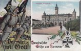 Hannover Ansichtskarte/Postkarte/Vorwärts mit Gott/Treudeutsche Grüße aus Hannover/... -