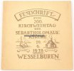 Wesselburen Claussen/Festschrift zum 200. Kirchweihtag der St. Bartholomäus: Kirche 19.6.38 -