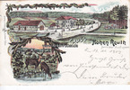 Hohe Reuth/Gera Ansichtskarte/Postkarte/Litho/Gruss von der Hohen Reuth/Herrlicher Ausflugsort -