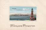 Kiel/Holtenau Ansichtskarte / Postkarte / Prägekarte / Fröhliche Pfingsten / Holtenau / ... -