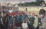 Deutsches Reich Ansichtskarte / Postkarte / Gefangene Franzosen u. Turkos - Kriegsjahr 1914-15. -