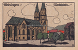 Meiningen Ansichtskarte / Postkarte / Künstlerkarte / Meiningen - Marktplatz -