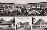 Steinhart/Hainsfarth Ansichtskarte / Postkarte / Steinhart (Mfr.) / Südansicht / Volksschule / ... -