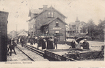 Oxelösund / Schweden Ansichtskarte / Postkarte / Jernvägsstationen, Oxelösund. -