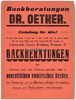 Arnsberg Plakat / Einladung / Backberatungen Dr. Oetker / Backen mit neuzeitlichen ... -