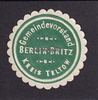 Berlin-Britz / Kreis Teltow Siegelmarke / Verschlussmarke / Gemeindevorstand Berlin-Britz Kreis Teltow