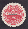 Berlin-Spindlersfeld-Cöpenick Siegelmarke / Verschlussmarke / Färberei Chemische Waschanstalt. W. Spindler...