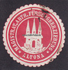 Hamburg-Altona Siegelmarke / Verschlussmarke / Magistrat Abth. Fürsorgeerziehung Altona