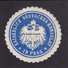 Prag/Tschechien Siegelmarke / Verschlussmarke / Kaiserlich Deutsches Konsulat in Prag