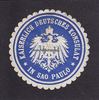 Sao Paulo/Brasilien Siegelmarke / Verschlussmarke / Kaiserlich Deutsches Konsulat in Sao Paulo