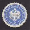 Chicago/USA Siegelmarke / Verschlussmarke / Kaiserlich Deutsches Konsulat Chicago Ills.