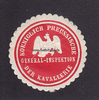 Preussen Siegelmarke / Verschlussmarke / Koeniglich Preussische General-Inspektion / ...