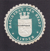 Linden/Gießen Siegelmarke / Verschlussmarke / Magistrat der Stadt Linden