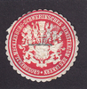 Mecklenburg/Schwerin Siegelmarke / Verschlussmarke / Grossherzgl. Mecklenburg-Schwerinsches ...
