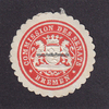 Bremen Siegelmarke / Verschlussmarke / Commission des Senats Bremen