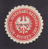 Bremen Siegelmarke / Verschlussmarke / Königl. Eisenbahn-Betriebs-Amt Bremen