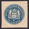 Aachen Siegelmarke / Verschlussmarke / Königl. Preuss. Regierung zu Aachen