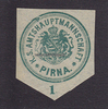 Pirna Siegelmarke / Verschlussmarke / K. S. Amtshauptmannschaft Pirna.
