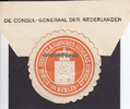 Berlin/Niederlande Siegelmarke / Verschlussmarke / Königl. Niederländisches General Consulat in ...