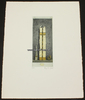 Düren/Rheinland Leopold Peer (geb. 1941) surrealistische Komposition, Stele / Radierung -