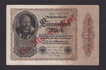 Deutsches Reich 1 Milliarde Mark Reichsbanknote / Überdruckprovisorium auf dem nicht ausgegebenen 1000-Mark... -