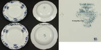 Mettlach / Saarland 2 Suppenteller / Steingut / Jugendstil / Villeroy & Boch / Dekor Milla -