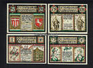 Paderborn / Westfalen 50 Pf, 75 Pf, 1 Mk, 2 Mk Stadt / Historische Begebenheiten -