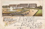 Chiemsee / Frauenchiemsee / Bayern Ansichtskarte / Postkarte / Litho Gruss vom Chiemsee Schloss Herrenchiemsee .. -
