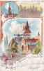 Nürnberg Ansichtskarte / Postkarte / Litho Gruss aus Nürnberg - Am Frauenthor,Die Burg.. -