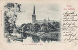 Lübeck Ansichtskarte / Postkarte / Gruss aus Lübeck. / An der Wipperbrücke m. Dom. -