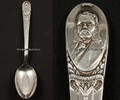 USA US Präsidenten, Souvenir-Löffel / WM Rogers / Chester A. Arthur -