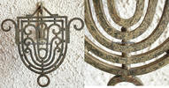Deutsches Reich Art déco / Metallarbeit / Lampe / Dekoration -