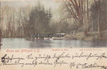 Dillingen/Donau/Schwaben Ansichtskarte / Postkarte / Gruss aus Dillingen a. D. / Kahnfahrt im Park -