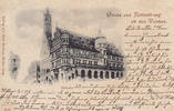 Rothenburg ob der Tauber Ansichtskarte / Postkarte / Gruss aus Rothenburg ob der Tauber. / Rathaus. -
