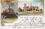 Augsburg Ansichtskarte / Postkarte / Litho / Gruss aus Augsburgs Umgebung / Schloss ... -