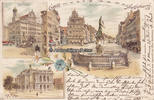 Augsburg Ansichtskarte / Postkarte / Künstlerkarte / Litho / H.K. Ruhp. / Gruss aus ... -