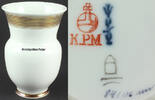 Berlin / Halle Vase mittelhoch / Bodenmarke: KPM, Burg Giebichenstein / Marguerite Friedlaender -