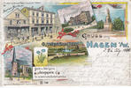 Hagen in Westfalen Ansichtskarte / Postkarte / Litho / Hermann Kornblum /Erstes & grösstes... -