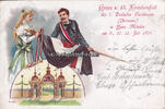 Hann. Münden Ansichtskarte / Postkarte / Litho / Gruss v. 13. Kreisturnfest des 7. ... -