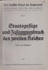 Deutsches Reich Carl Schmitt / Staatsgefüge und Zusammenbruch des zweiten Reiches -