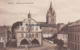 Brilon / Sauerland Ansichtskarte / Postkarte / Brilon / Rathaus und Pfarrkirche -