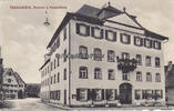 Dinkelsbühl Ansichtskarte / Postkarte / Dinkelsbühl, Rathaus u. Postgebäude -