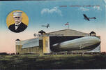 Deutsches Reich / Leipzig Ansichtskarte / Zeppelin / Leipzig. Luftschiffhafen, der größte der Welt. -
