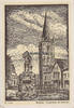 Bochum Ansichtskarte / Postkarte / Künstlerkarte / W. Hoya / Bochum, Propsteikirche.. -