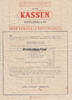 Iserlohn / Westfalen 2 seitiges Werbeblatt / Kaffeemühlen / Mokka - Mühle / Gebr. Kassen -